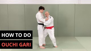 How to do Ouchi Gari Major Inner reap for Judo  BJJ [upl. by Onaicilef]