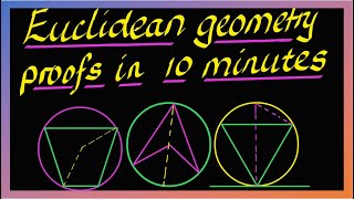 Euclidean geometry proofs in less than 10 minutes  Grade 11 and12 NSC amp IEB [upl. by Eimmit745]