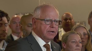 Minneapolis mass shooting Gov Tim Walz speaks [upl. by Sert483]