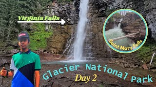 Glacier National Park Day 2  Hike to Saint Mary and Virginia Falls [upl. by Armando44]