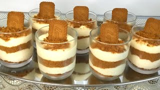 tiramisu aux spéculoos facile et rapide [upl. by Ydnac]