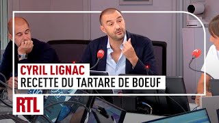 Cyril Lignac  sa recette du Tartare de bœuf [upl. by Ahsienor]