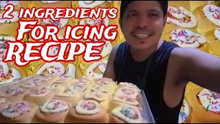 2 INGREDIENTS FOR ICING RECIPE  EASY ICING RECIPE icing breadrecipe [upl. by Clova925]