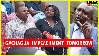 LIVE  UDA Leaders speak ahead of Gachagua impeachment  Kimani Ngunjiri [upl. by Roskes]