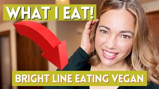 WHAT I EAT IN A DAY  BRIGHT LINE EATING Vegan  Meals for Weight loss [upl. by Sinclare519]