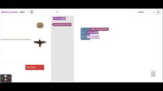 Blockly Games Bird Level 2 solution [upl. by Atinihc]