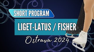 Clelia LIGETLATUS  Allan Daniel FISHER FRA  Junior Pairs Short Program  Ostrava 2024 [upl. by Dumond]