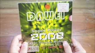 Review Karet Bet Pingpong Dawei 2008 Super Power [upl. by Ssegrub884]