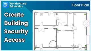 How to Draw a Security and Access Floor Plan  EdrawMax [upl. by Volney]