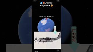 🥶🥵Park sloped plane crashed in 1960 😱in antartica found on google map trendingshorts googlemaps [upl. by Effie363]