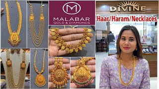 20Gm Starts Malabar Gold Long HaramNecklacesHaarChain Necklaces Designs amp PriceGold Long Harams [upl. by Yllak982]