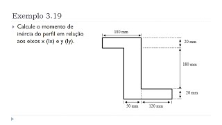 Aula 14  Exemplo 319  Unidade III Forças Distribuídas  Mecânica Estática  Momento de Inércia [upl. by Annyahs98]