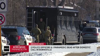 2 police officers 1 paramedic killed in Burnsville Minnesota source says [upl. by Ennahgem]