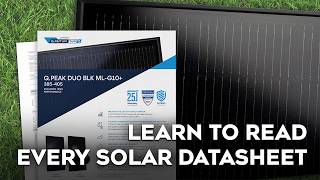 How to read solar panel datasheet — Beginner’s guide [upl. by Jobi]