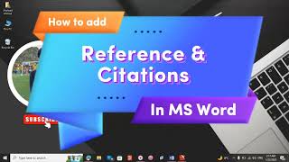 How to Add Manually Citation amp References In MS Word Within Minutes reference [upl. by Ayekat830]