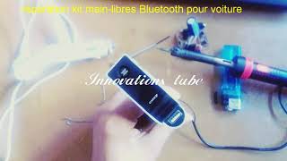 Réparation kit mainlibres bluetooth pour voiture [upl. by Edelson75]