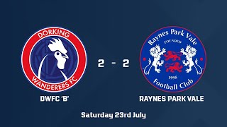 HIGHLIGHTS  Dorking Wanderers B Team vs Raynes Park Vale FC [upl. by Arlin]