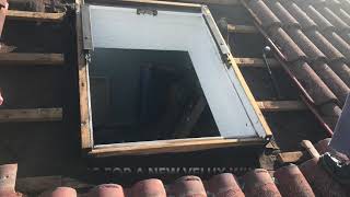 TOP HUNG WHITE POLYURETHANE VELUX ROOF WINDOWS SUPPLIED AND INSTALLED IN CAERPHILLY SOUTH WALES [upl. by Enymzaj238]