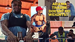 Adama Traore Gym Workout 💪 adamatraore gym soccer football shorts [upl. by Etnoed488]