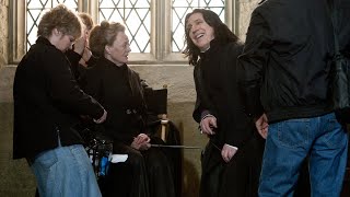 Alan Rickman Behind the Scenes of Harry Potter [upl. by Serrell286]