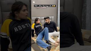 After Marriage Life 😱🤭 rajatswati comedyfilms funny aftermarriage couplegoals ytshorts [upl. by Kimmie]