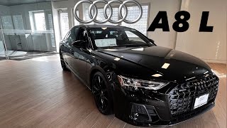 2024 Audi A8 L Mythos Black Metallic Flagship Full Size Luxury Sedan [upl. by Gavan]