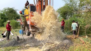 Borewell Drilling  10 Hp Motor 230 Feet Deep boring With Coconut water checking Method  Borewells [upl. by Coray476]