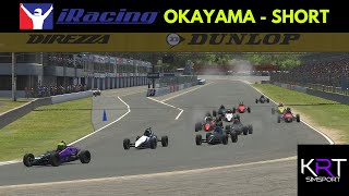 TAKING THE CHAOTIC FUN INTO THE ONLINE WORLD  Formula Vee Okayama Short  iRacing Part 1 [upl. by Mathre]