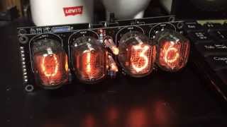 Nixie Funklock 4digits nixie clock kit [upl. by Naujud]