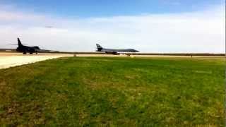 B1b Lancer Takeoff [upl. by Netsirc]