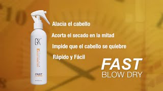 How to Apply GKhair Fast Blow Dry  Spanish [upl. by Zared523]