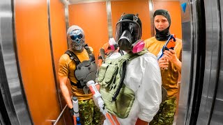 NERF WAR THE HOTEL TAKEOVER [upl. by Siuol]