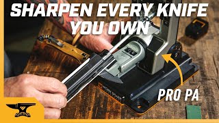 Sharpen Every Knife You Own on the Professional Precision Adjust Knife Sharpener [upl. by Jameson]