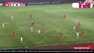 Indonesia Women vs Singapore Women ASIA AFF Championship Women  Play Offs  Semifinals [upl. by Alehcim]