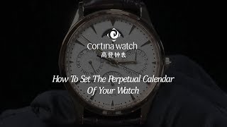 How To Set The Perpetual Calendar Of Your Watch [upl. by Telfer]