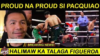 BRAKING Figueroa Panalo Brutal KO sa Bodyshot PACQUIAO Proud kay Figueroa [upl. by Isdnil]