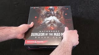 Waterdeep  Dungeon of the Mad Mage Unboxing board game [upl. by Ecnarual221]