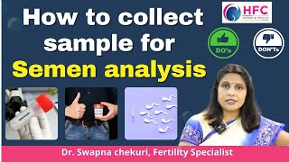 Dos and Don’ts Before Giving a Semen Analysis Test  Best IVF Centre In Hyderabad  HFC [upl. by Ranitta]