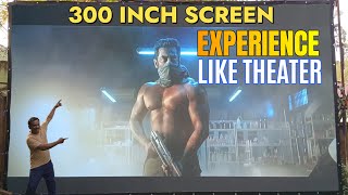 Wzatco Alpha 3 Projector 300 Inch Screen Test And Review By Technical Reaction [upl. by Elbertina]