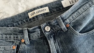 Our Legacy Third Cut Jeans  Sizing Fit amp Alternatives [upl. by Anitak]