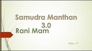 Samudra manthan by rani mam  class 17  rani mam  samudra manthan 30  vocab full course [upl. by Lind560]