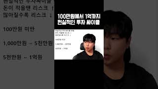 100만원에서1억까지현실적인투자싸이클 [upl. by Athey]