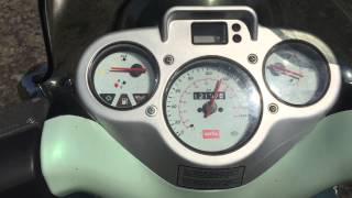 Aprilia Scarabeo 150 top speed [upl. by Omissam]