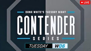 WEEK 6 Dana Whites Contender Series  LIVE STREAM  MMA Fight Companion  Season 8  UFC Apex [upl. by Enrev]