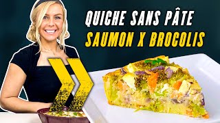 Linstant Recette  Recette quiche sans pâte saumon x brocolis [upl. by Nojid929]