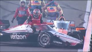 Will Power Angry at Josef Newgarden on the Radio [upl. by Dlonyar198]