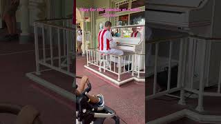 The live music at Caseys Corner is the best waltdisneyworld magickingdom disneyparks [upl. by Navonod]