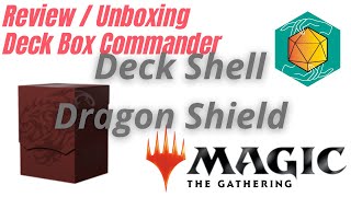 Review  Unboxing Deck Shell Deck Box Commander [upl. by Gabbey]