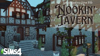 Isekai Fantasy Tavern  Nookin Tavern l The Sims 4 Speed Build with CC [upl. by Bartle]