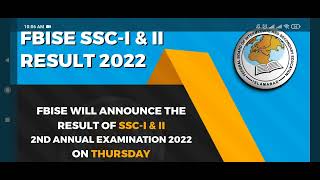 SSC Result 2nd Annual Exam Fbise 9th 10th Result 2nd Annual Exam Fbise [upl. by Hawthorn]